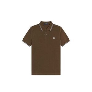 Fred Perry Mens Twin Tip Polo Shirt / Brown